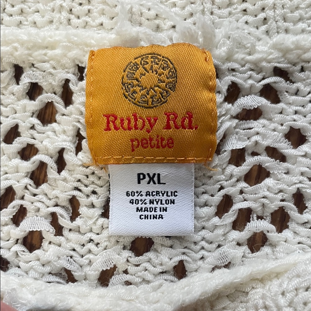 Ruby Rd. Ivory Knit Sweater - Picture 2 of 6